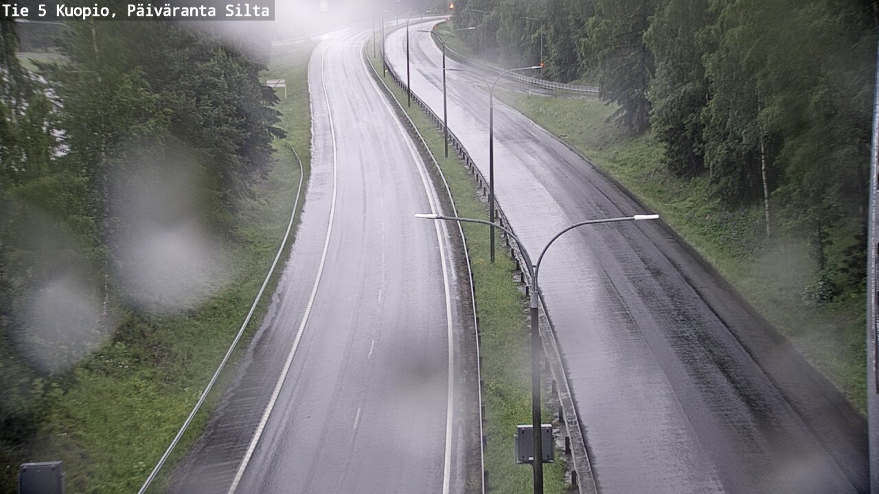 Weather Camera Image Road 5 Kuopio, Päiväranta silta, Kuopio, Pohjois-Savo