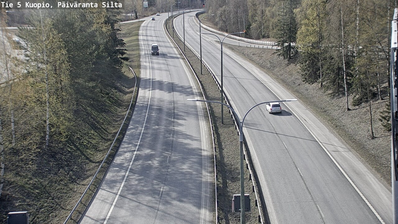 Weather Camera Image Väg 5 Kuopio, Päiväranta silta, Kuopio, Pohjois-Savo