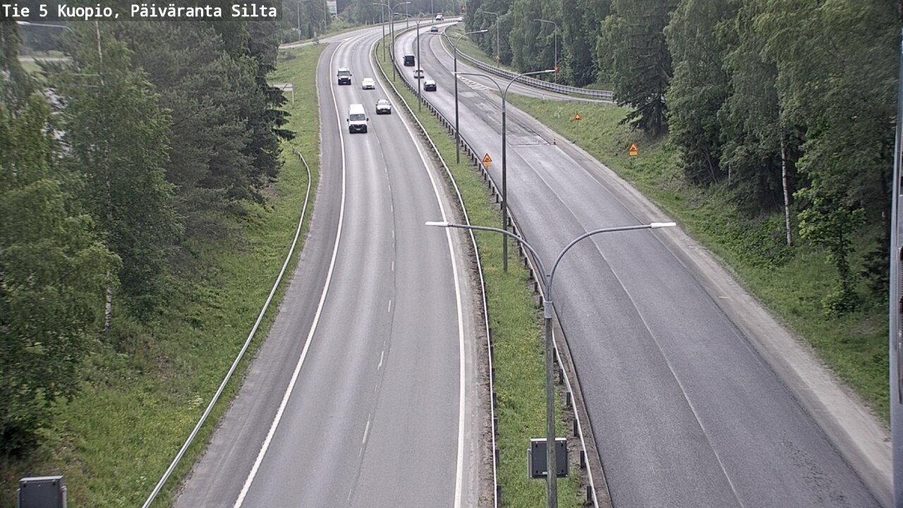 Weather Camera Image Road 5 Kuopio, Päiväranta silta, Kuopio, Pohjois-Savo