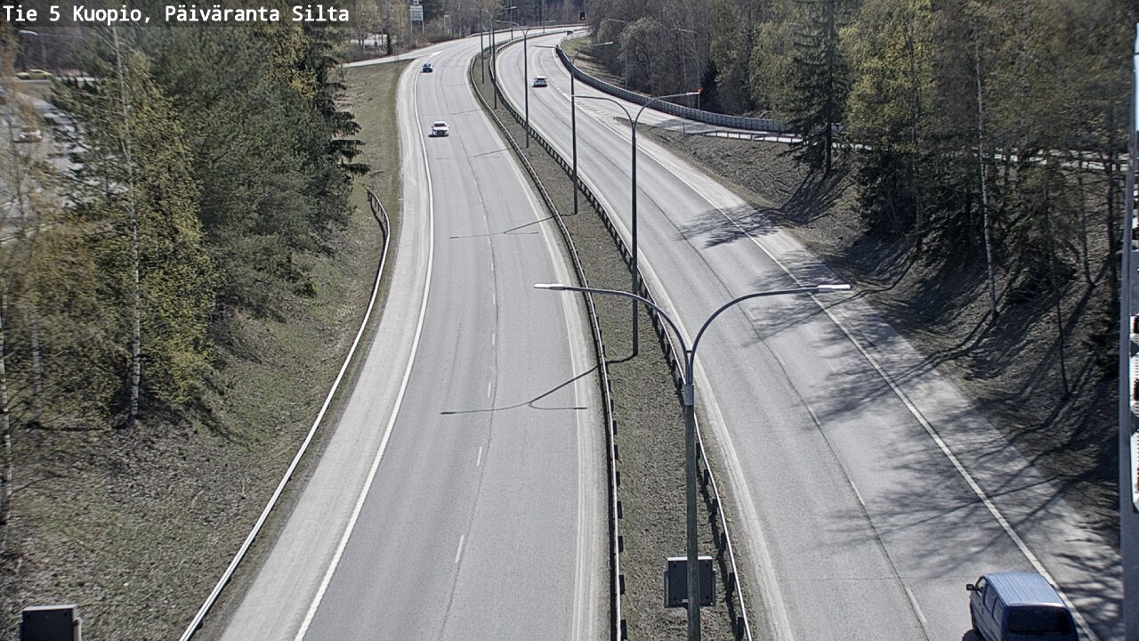 Weather Camera Image Väg 5 Kuopio, Päiväranta silta, Kuopio, Pohjois-Savo