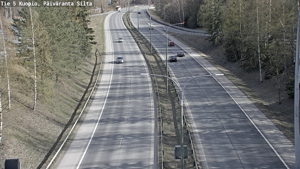 Weather Camera Image Väg 5 Kuopio, Päiväranta silta, Kuopio, Pohjois-Savo