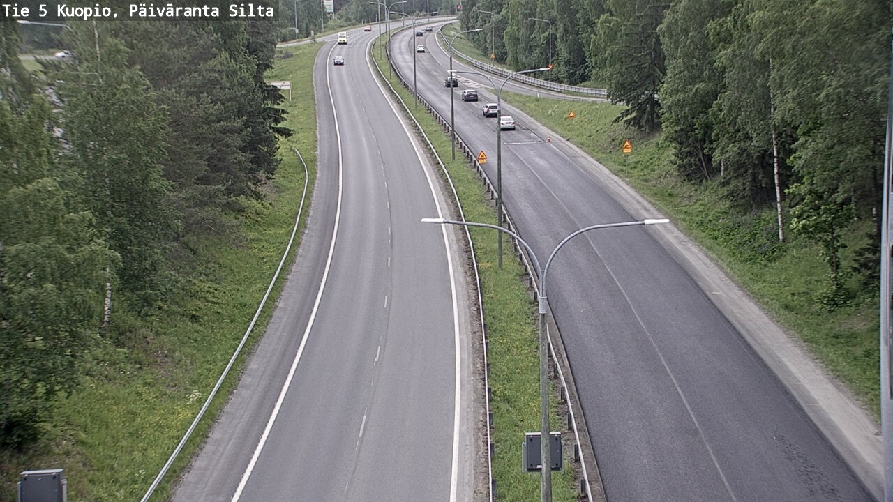 Weather Camera Image Road 5 Kuopio, Päiväranta silta, Kuopio, Pohjois-Savo