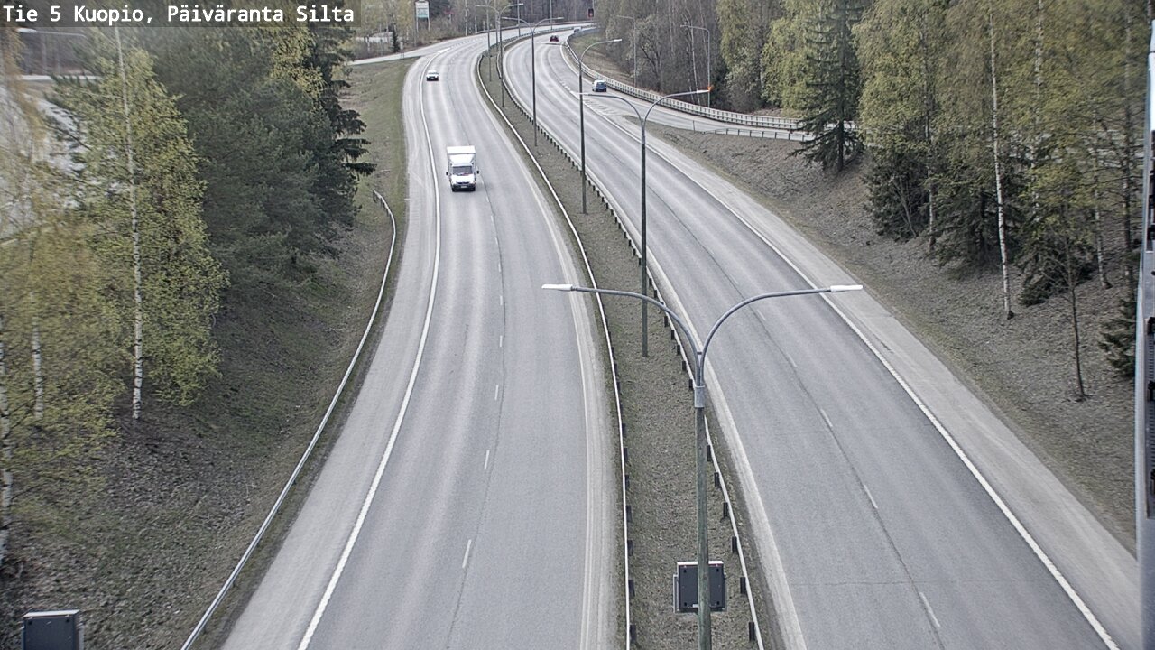 Weather Camera Image Road 5 Kuopio, Päiväranta silta, Kuopio, Pohjois-Savo