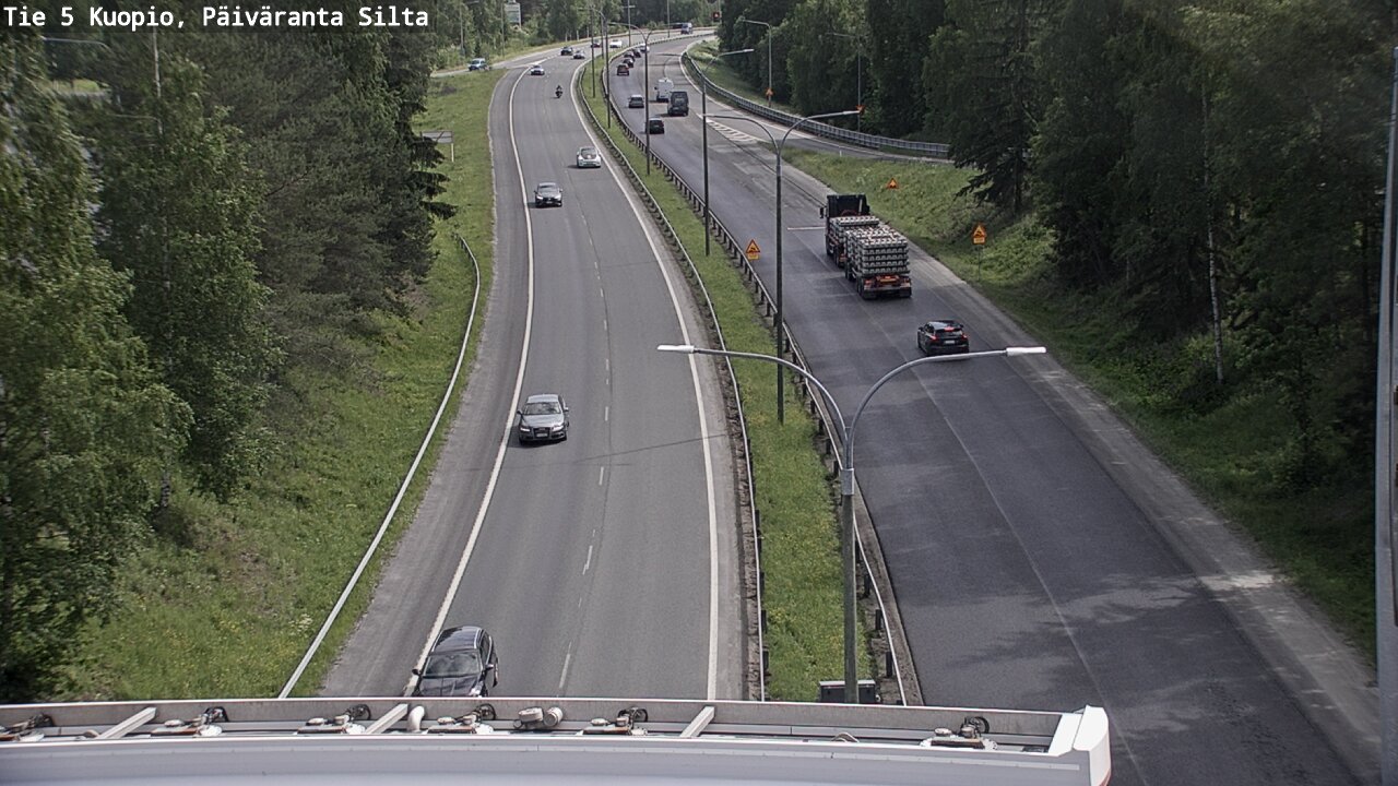Weather Camera Image Road 5 Kuopio, Päiväranta silta, Kuopio, Pohjois-Savo
