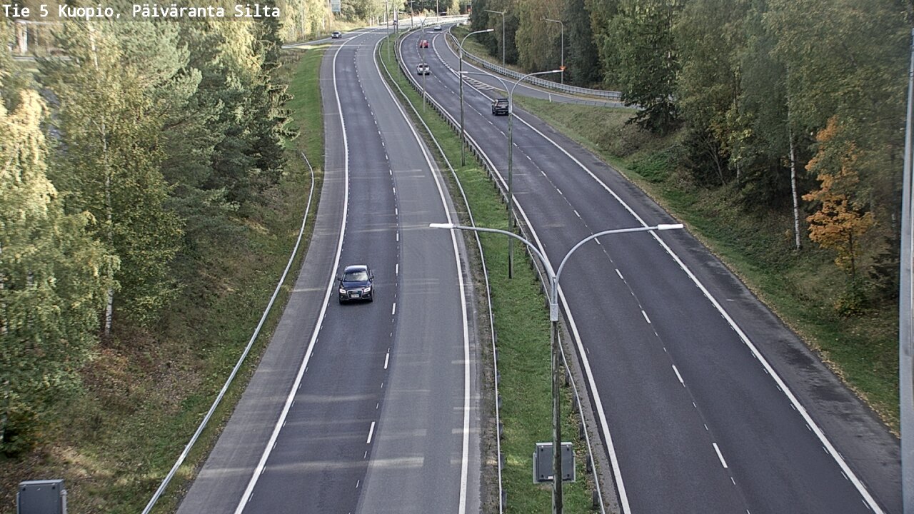 Kelikamerat Kuva Tie 5 Kuopio, Päiväranta silta, Kuopio, Pohjois-Savo