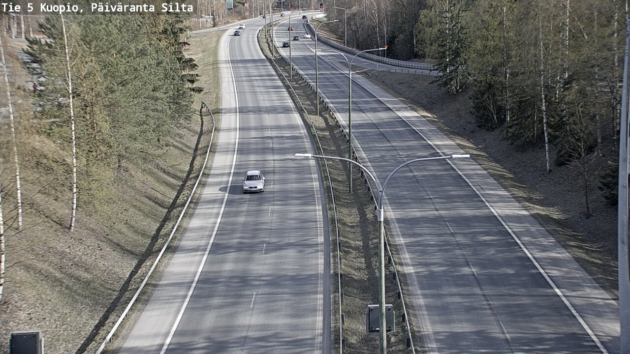 Weather Camera Image Väg 5 Kuopio, Päiväranta silta, Kuopio, Pohjois-Savo