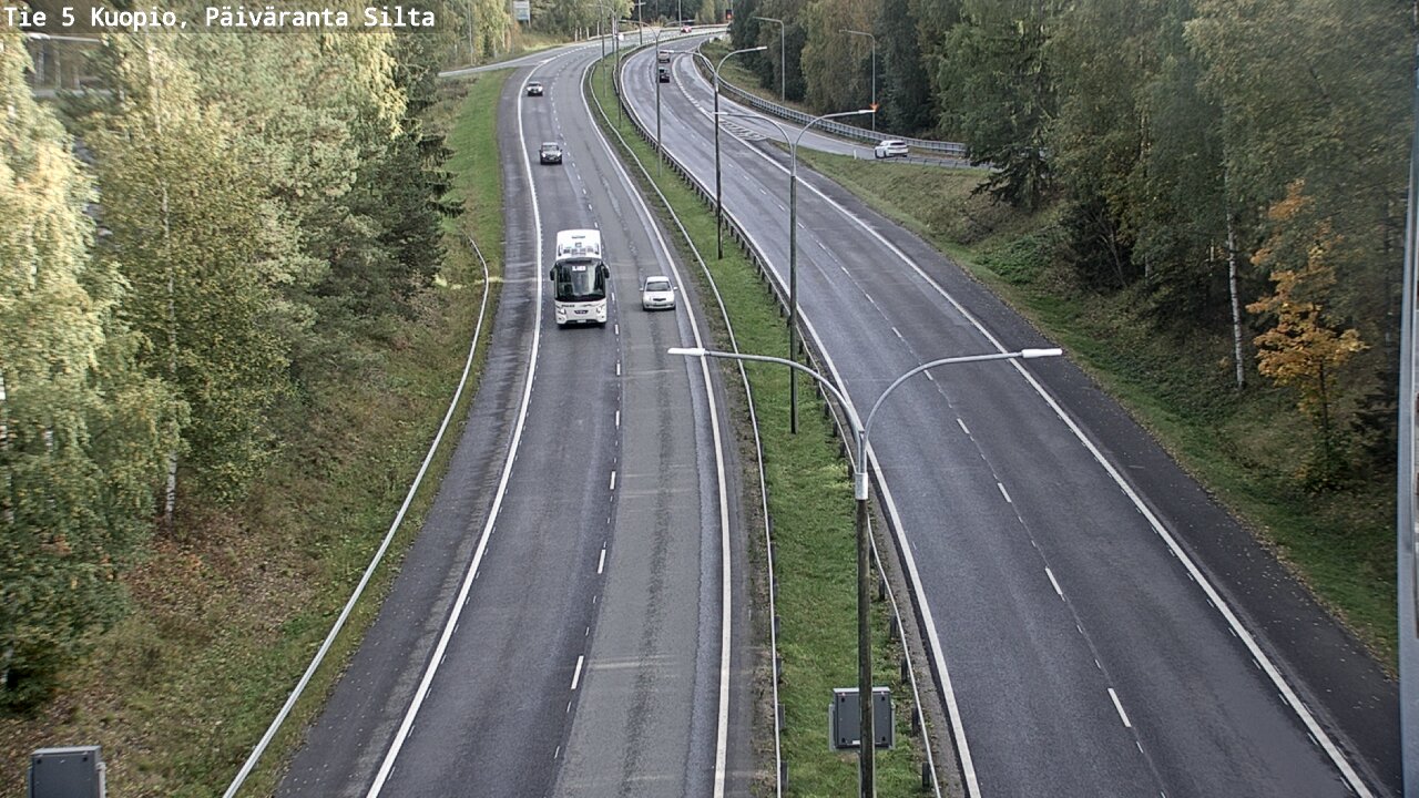 Weather Camera Image Road 5 Kuopio, Päiväranta silta, Kuopio, Pohjois-Savo