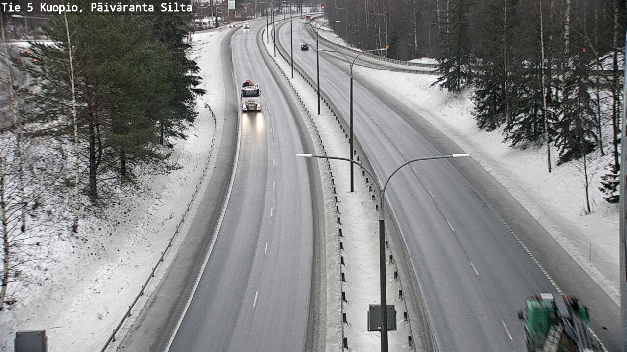 Weather Camera Image Road 5 Kuopio, Päiväranta silta, Kuopio, Pohjois-Savo
