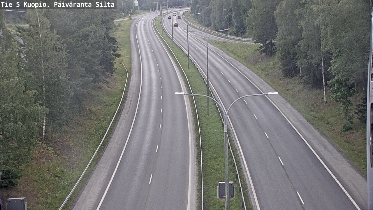 Weather Camera Image Road 5 Kuopio, Päiväranta silta, Kuopio, Pohjois-Savo