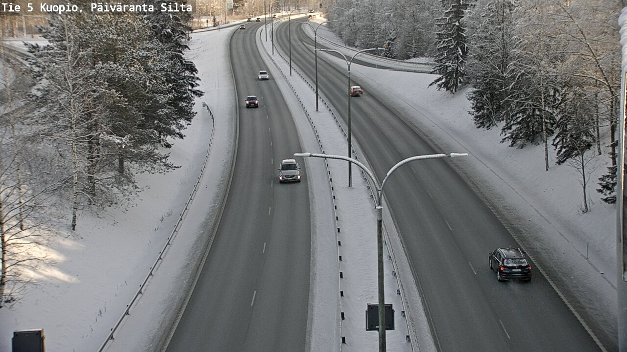 Weather Camera Image Väg 5 Kuopio, Päiväranta silta, Kuopio, Pohjois-Savo