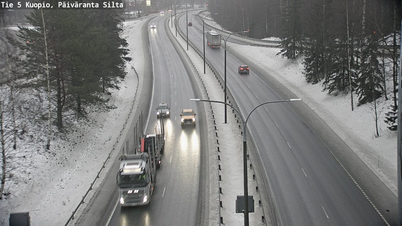 Weather Camera Image Road 5 Kuopio, Päiväranta silta, Kuopio, Pohjois-Savo