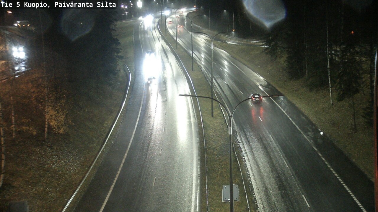 Weather Camera Image Väg 5 Kuopio, Päiväranta silta, Kuopio, Pohjois-Savo