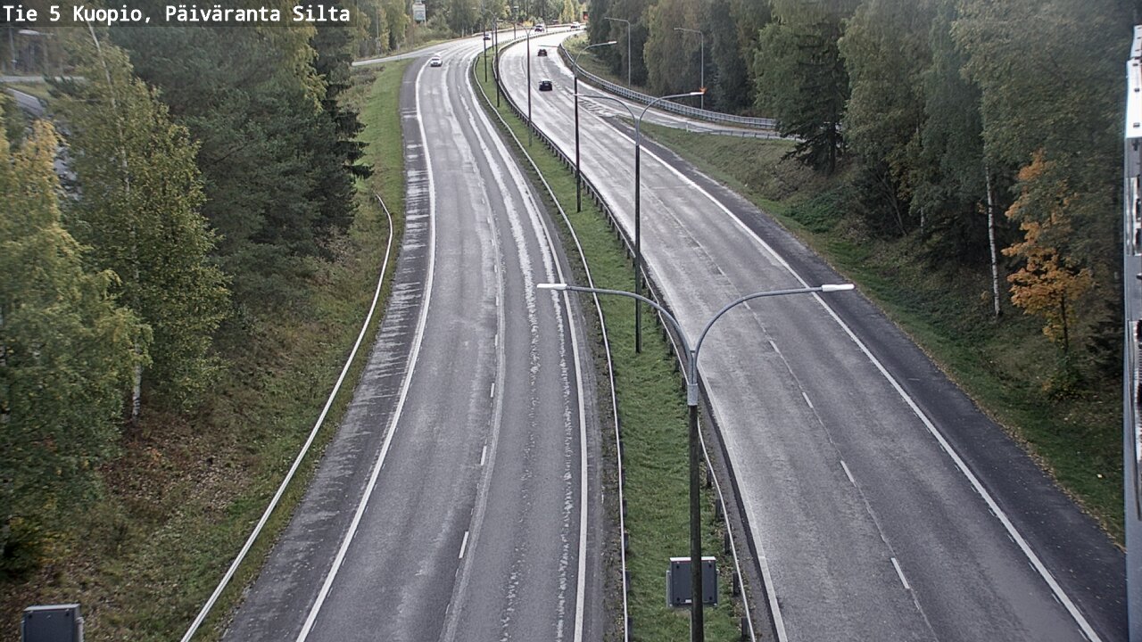 Kelikamerat Kuva Tie 5 Kuopio, Päiväranta silta, Kuopio, Pohjois-Savo