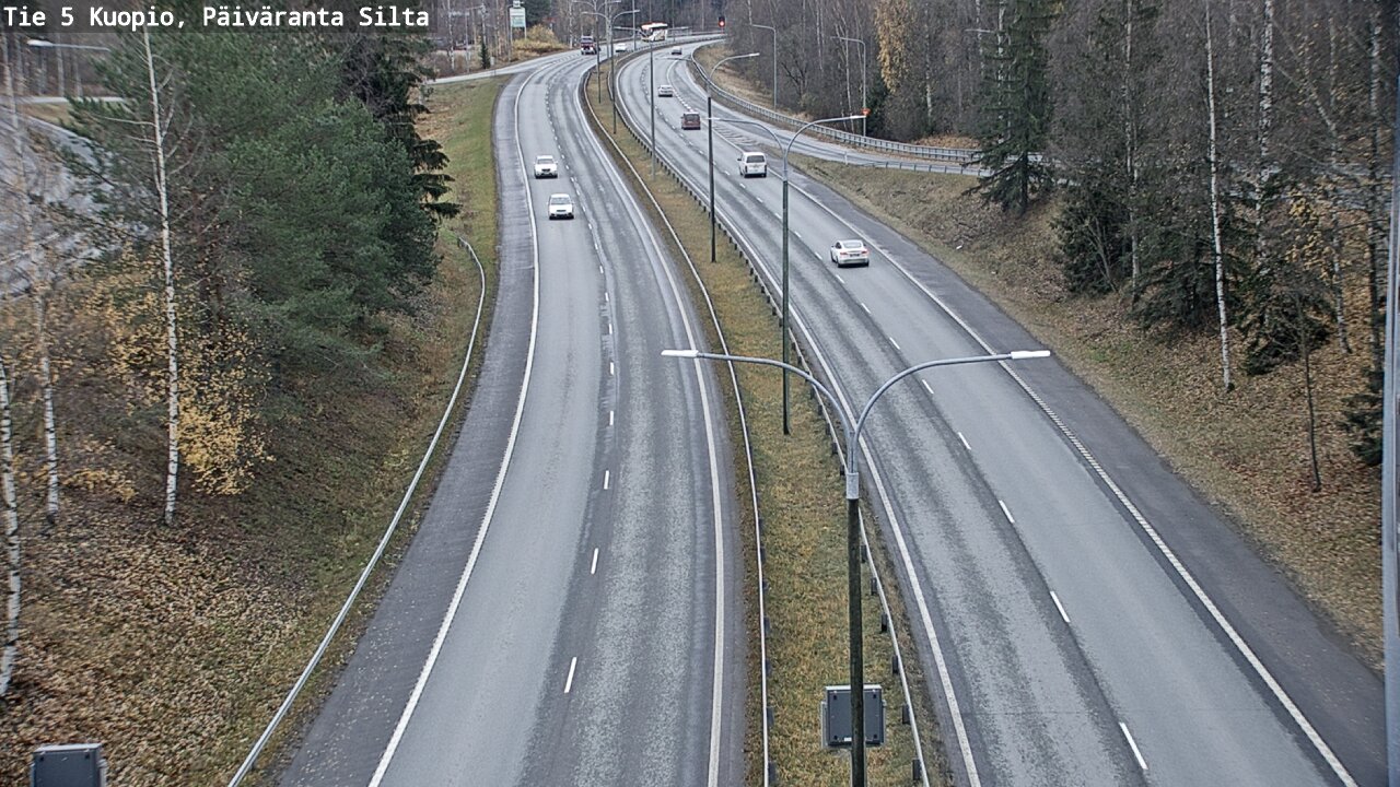 Weather Camera Image Väg 5 Kuopio, Päiväranta silta, Kuopio, Pohjois-Savo