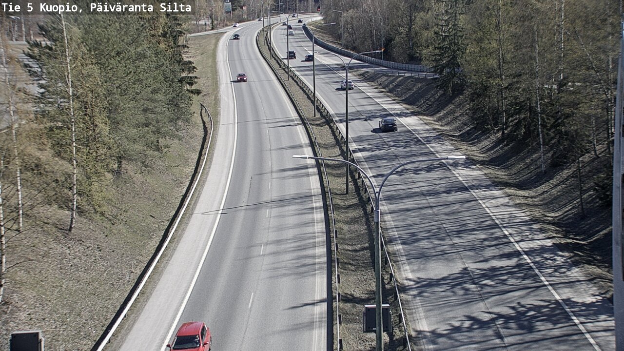 Weather Camera Image Väg 5 Kuopio, Päiväranta silta, Kuopio, Pohjois-Savo