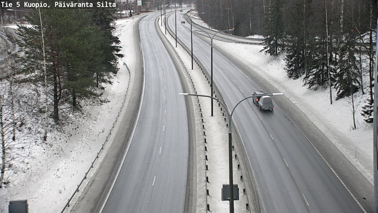 Weather Camera Image Road 5 Kuopio, Päiväranta silta, Kuopio, Pohjois-Savo