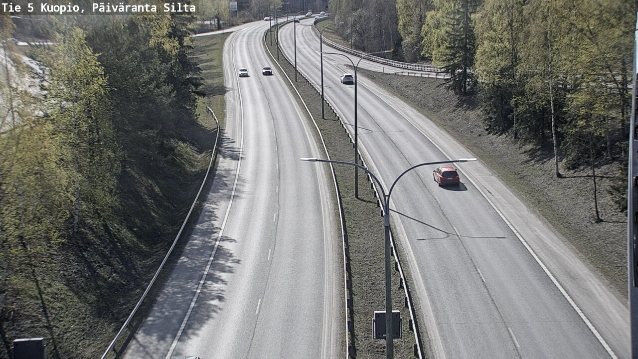 Weather Camera Image Road 5 Kuopio, Päiväranta silta, Kuopio, Pohjois-Savo