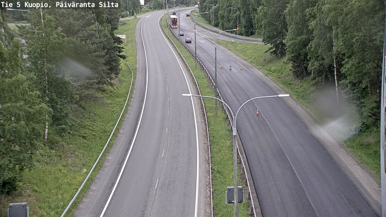 Weather Camera Image Road 5 Kuopio, Päiväranta silta, Kuopio, Pohjois-Savo