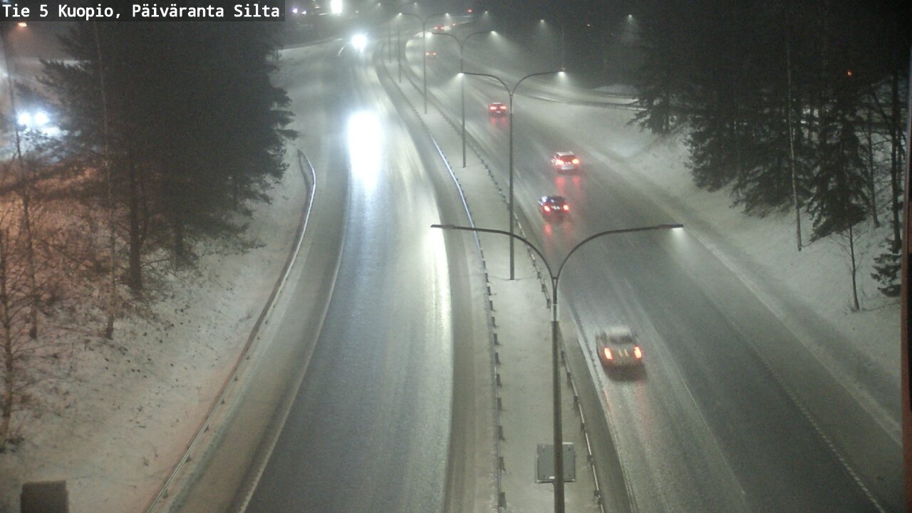 Weather Camera Image Road 5 Kuopio, Päiväranta silta, Kuopio, Pohjois-Savo