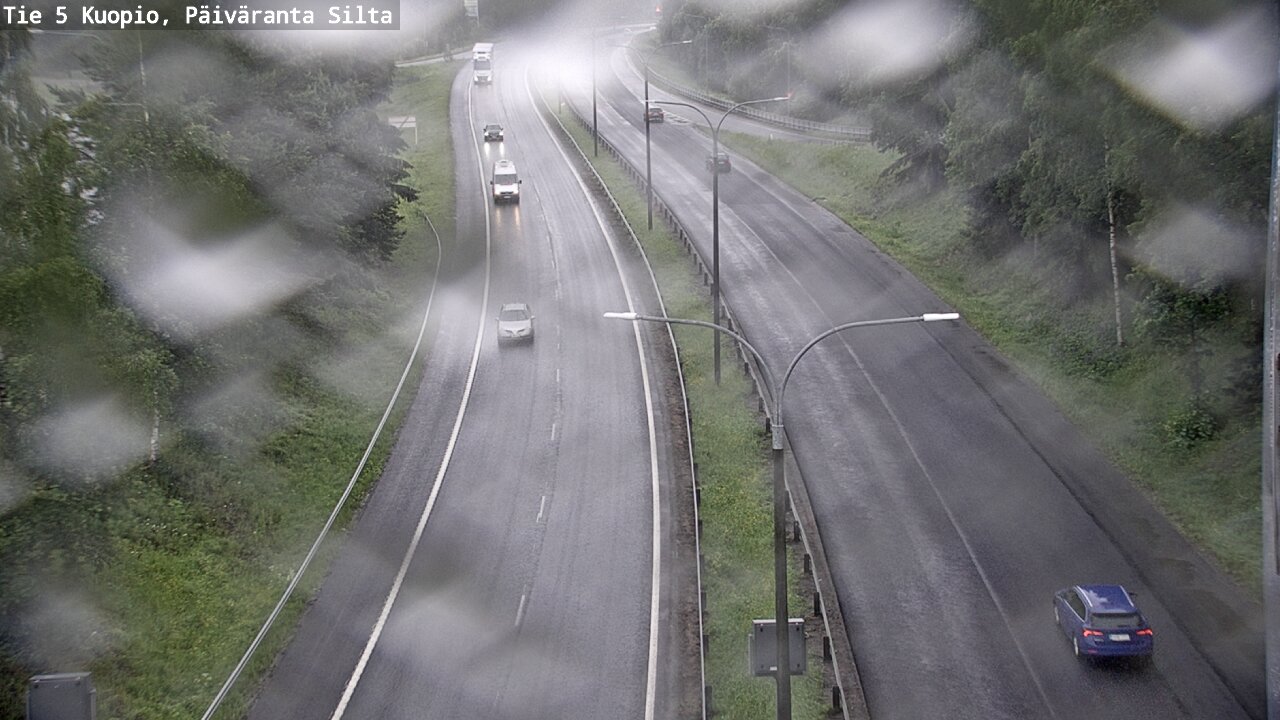 Weather Camera Image Väg 5 Kuopio, Päiväranta silta, Kuopio, Pohjois-Savo