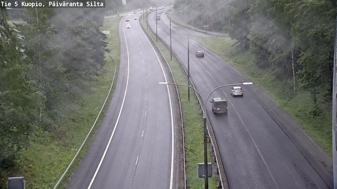 Weather Camera Image Väg 5 Kuopio, Päiväranta silta, Kuopio, Pohjois-Savo