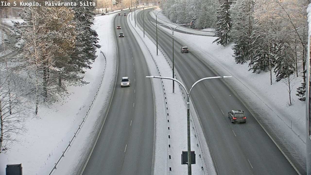 Weather Camera Image Väg 5 Kuopio, Päiväranta silta, Kuopio, Pohjois-Savo