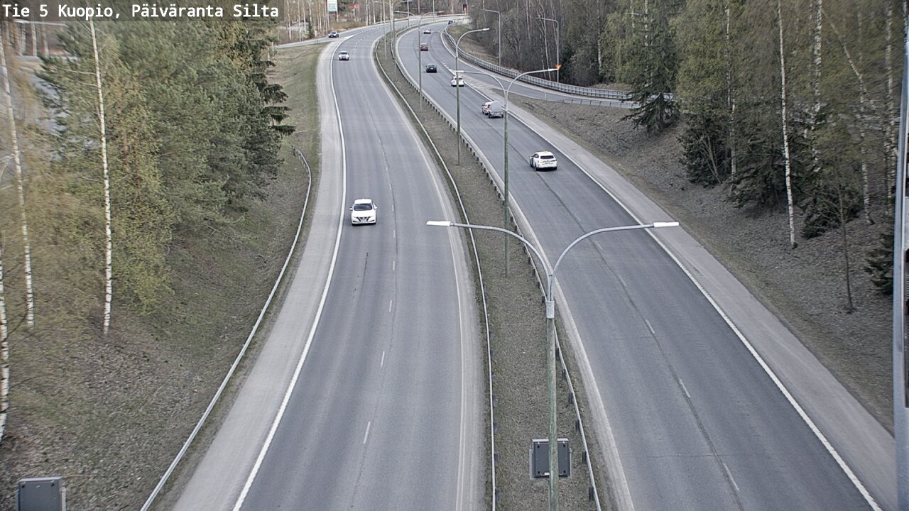Weather Camera Image Väg 5 Kuopio, Päiväranta silta, Kuopio, Pohjois-Savo
