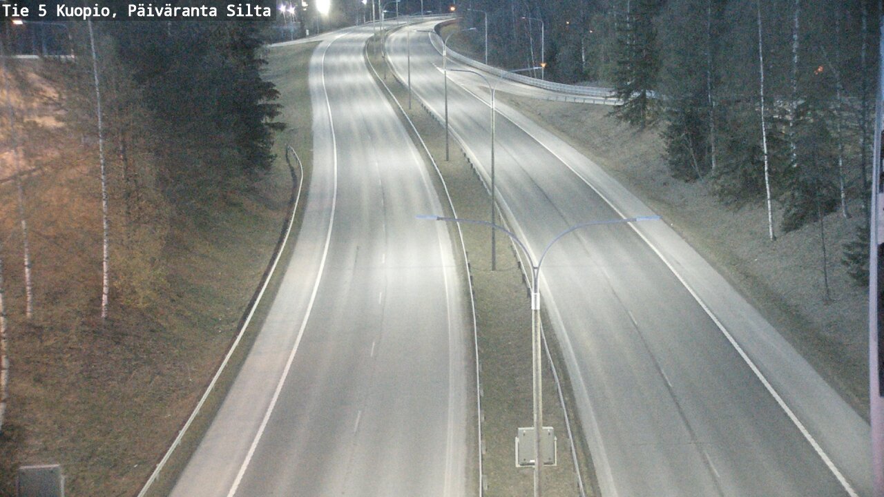 Weather Camera Image Väg 5 Kuopio, Päiväranta silta, Kuopio, Pohjois-Savo