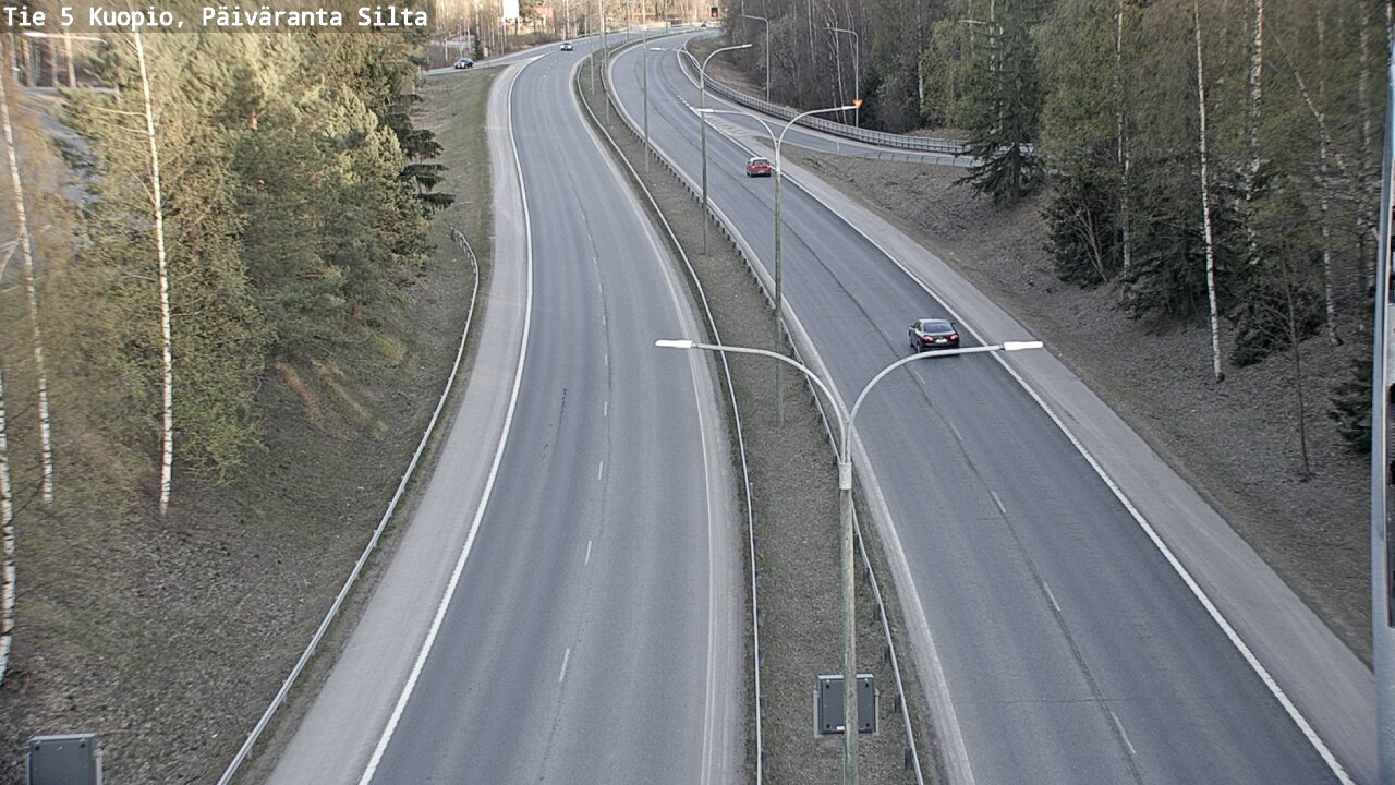 Weather Camera Image Väg 5 Kuopio, Päiväranta silta, Kuopio, Pohjois-Savo