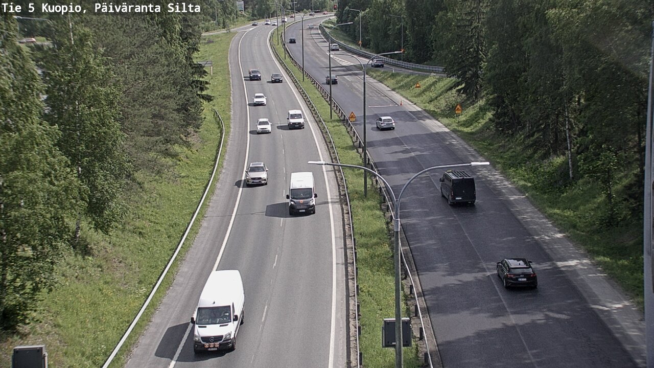 Weather Camera Image Road 5 Kuopio, Päiväranta silta, Kuopio, Pohjois-Savo