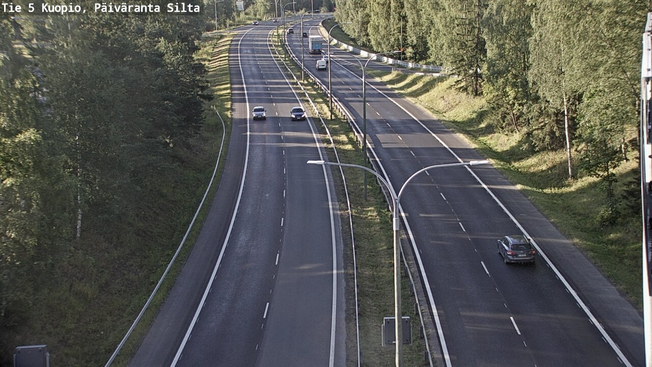 Kelikamerat Kuva Tie 5 Kuopio, Päiväranta silta, Kuopio, Pohjois-Savo
