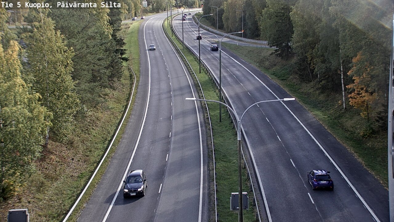 Kelikamerat Kuva Tie 5 Kuopio, Päiväranta silta, Kuopio, Pohjois-Savo
