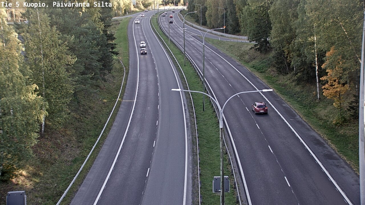 Kelikamerat Kuva Tie 5 Kuopio, Päiväranta silta, Kuopio, Pohjois-Savo