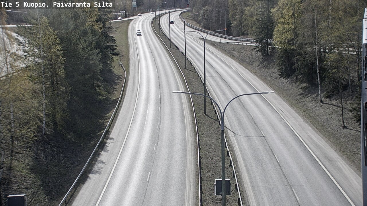 Weather Camera Image Väg 5 Kuopio, Päiväranta silta, Kuopio, Pohjois-Savo