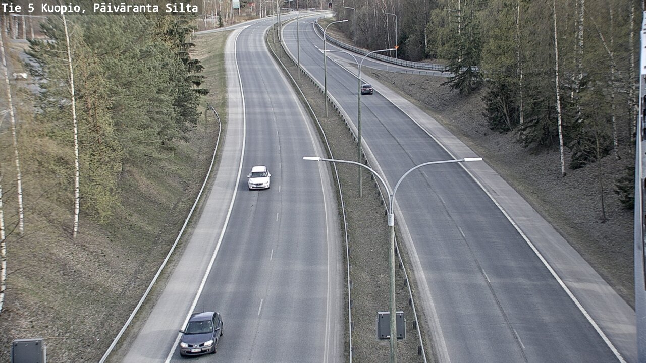 Weather Camera Image Väg 5 Kuopio, Päiväranta silta, Kuopio, Pohjois-Savo