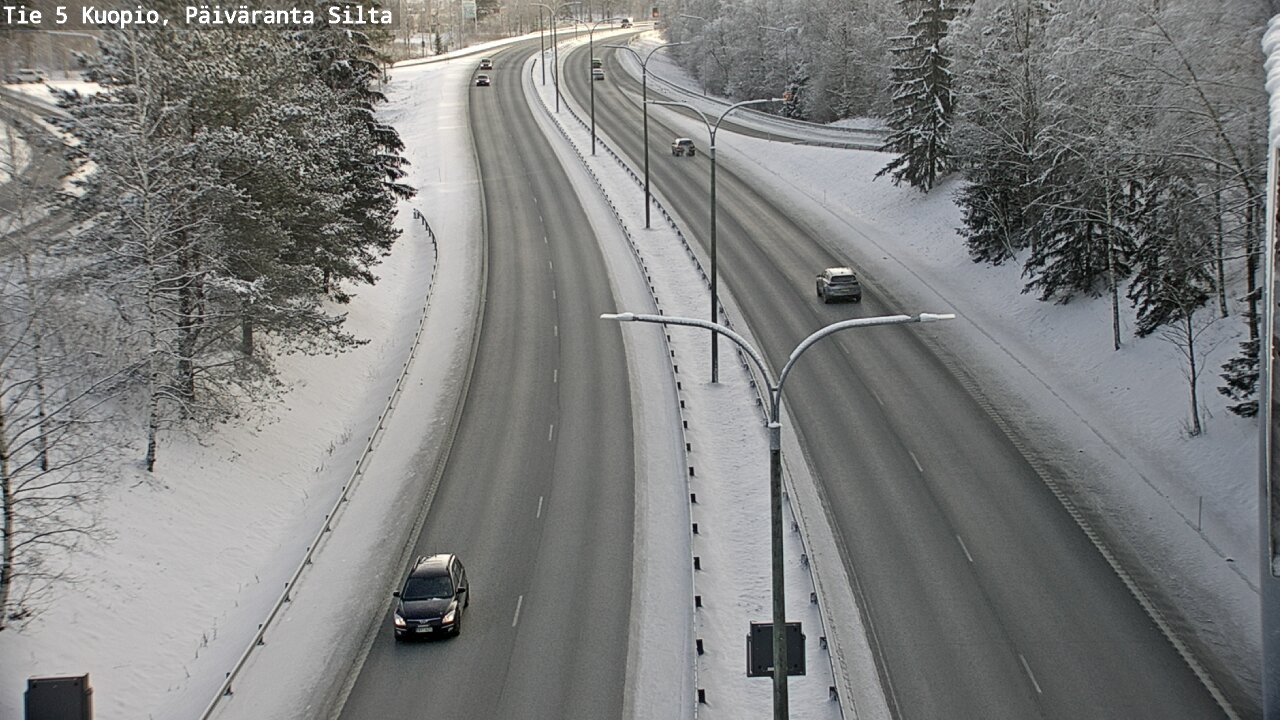 Weather Camera Image Väg 5 Kuopio, Päiväranta silta, Kuopio, Pohjois-Savo