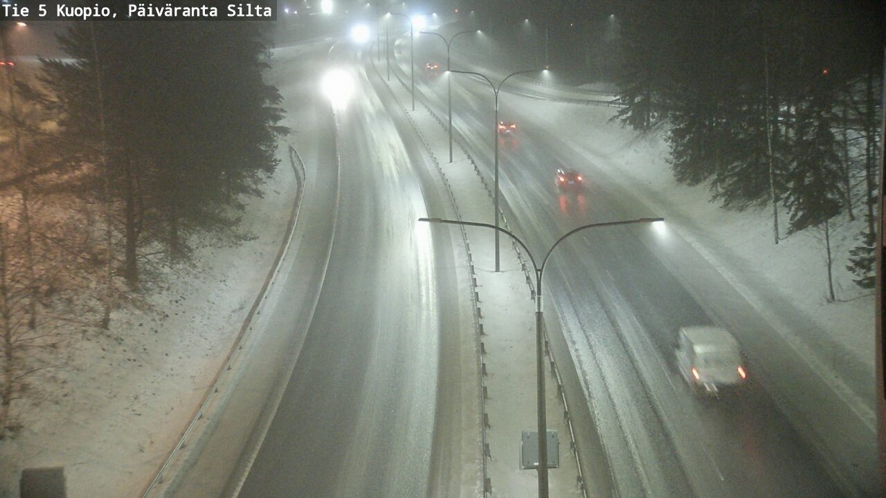 Weather Camera Image Road 5 Kuopio, Päiväranta silta, Kuopio, Pohjois-Savo