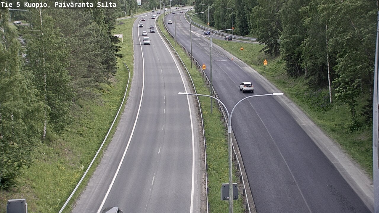 Weather Camera Image Road 5 Kuopio, Päiväranta silta, Kuopio, Pohjois-Savo