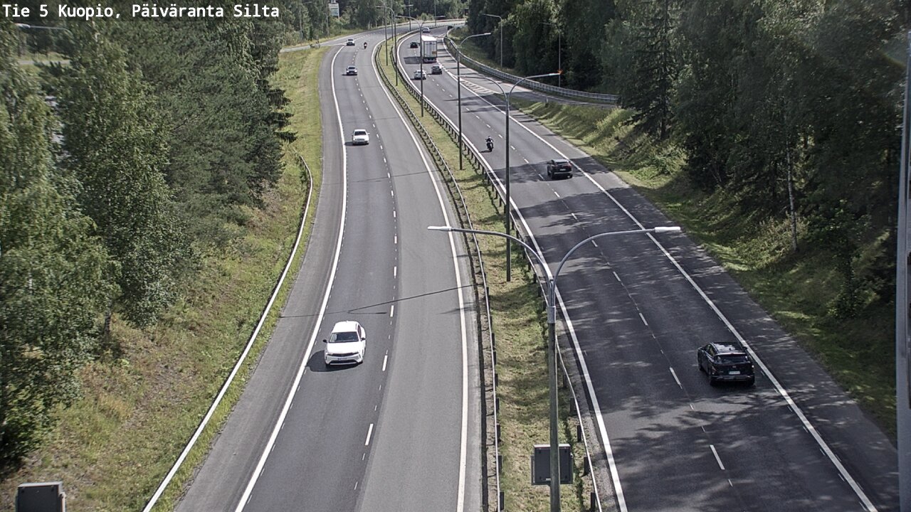 Kelikamerat Kuva Tie 5 Kuopio, Päiväranta silta, Kuopio, Pohjois-Savo