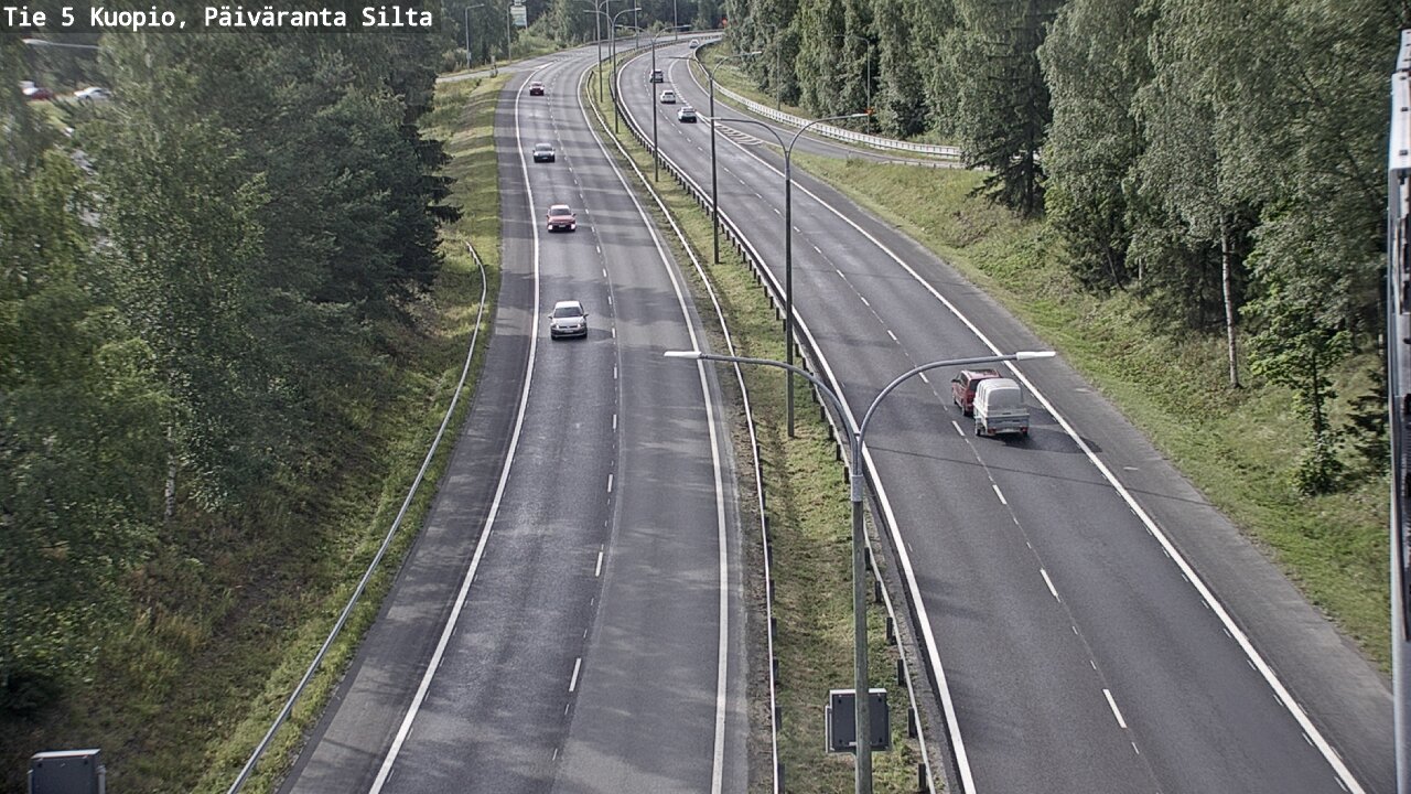 Weather Camera Image Road 5 Kuopio, Päiväranta silta, Kuopio, Pohjois-Savo