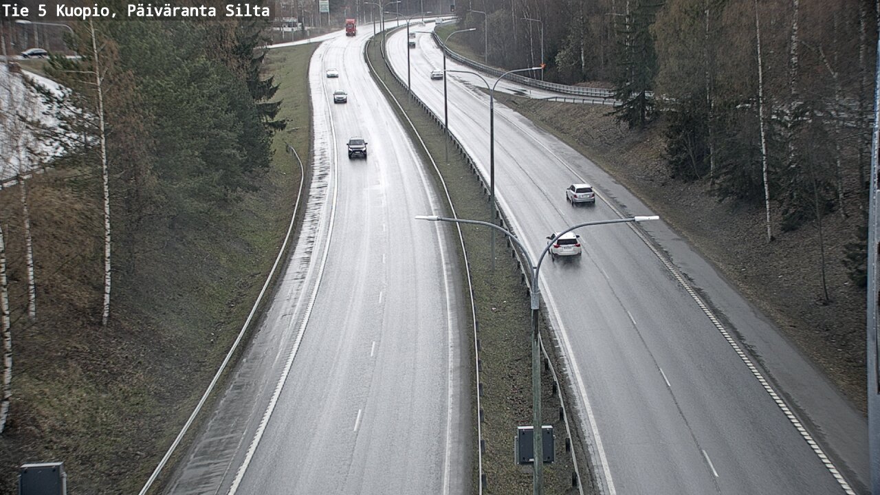 Weather Camera Image Väg 5 Kuopio, Päiväranta silta, Kuopio, Pohjois-Savo