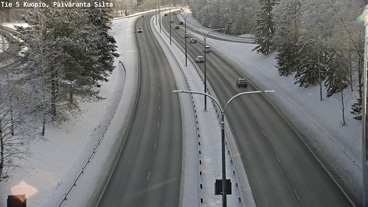 Weather Camera Image Väg 5 Kuopio, Päiväranta silta, Kuopio, Pohjois-Savo