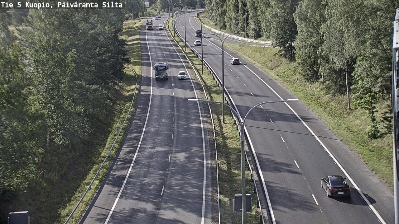 Weather Camera Image Road 5 Kuopio, Päiväranta silta, Kuopio, Pohjois-Savo