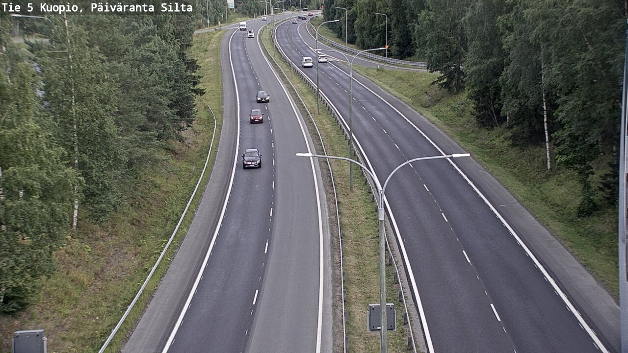 Kelikamerat Kuva Tie 5 Kuopio, Päiväranta silta, Kuopio, Pohjois-Savo