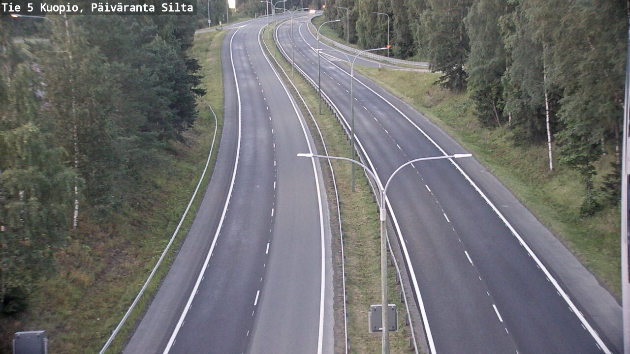 Kelikamerat Kuva Tie 5 Kuopio, Päiväranta silta, Kuopio, Pohjois-Savo