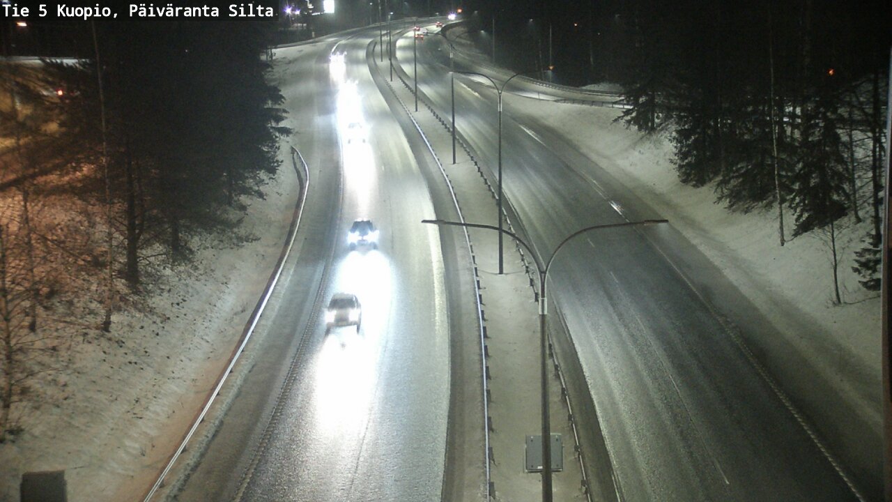Weather Camera Image Road 5 Kuopio, Päiväranta silta, Kuopio, Pohjois-Savo