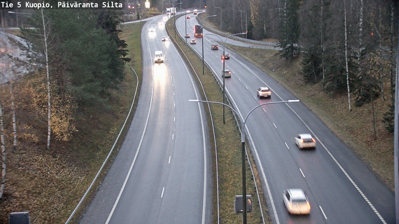 Weather Camera Image Väg 5 Kuopio, Päiväranta silta, Kuopio, Pohjois-Savo