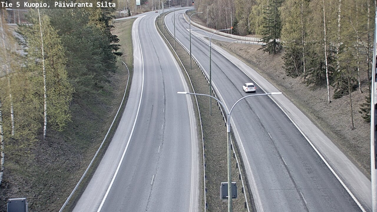 Weather Camera Image Väg 5 Kuopio, Päiväranta silta, Kuopio, Pohjois-Savo