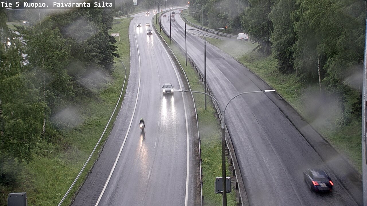 Weather Camera Image Road 5 Kuopio, Päiväranta silta, Kuopio, Pohjois-Savo