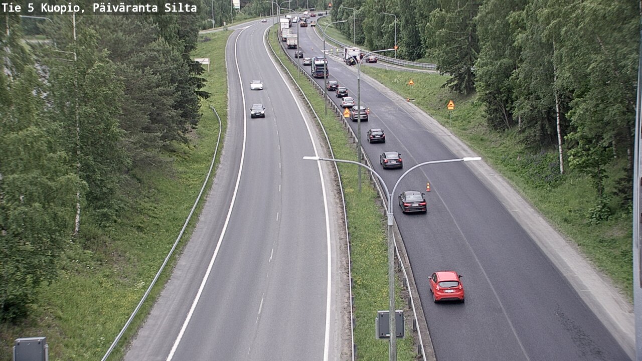 Weather Camera Image Road 5 Kuopio, Päiväranta silta, Kuopio, Pohjois-Savo